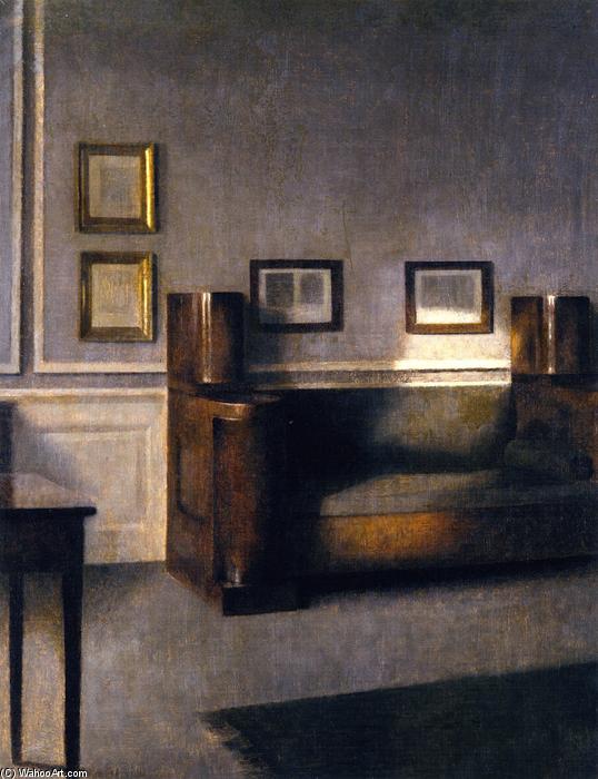 Interior (also Known As The Old Cabinet Sofa) — Vilhelm (hammershøi)hammershoi