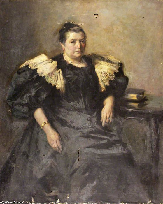 Portrait Of A Lady — Sir Hubert Von Herkomer