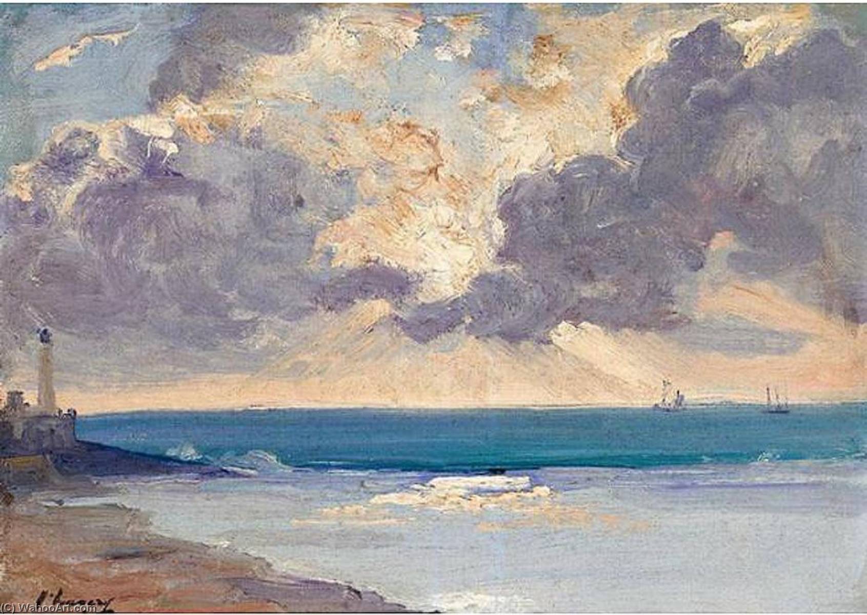 Evening At The Bar, Entrance To The Harbor — Sir John Lavery