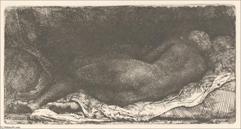 A Negress Lying On A Couch — レンブラント・ファン・レイン