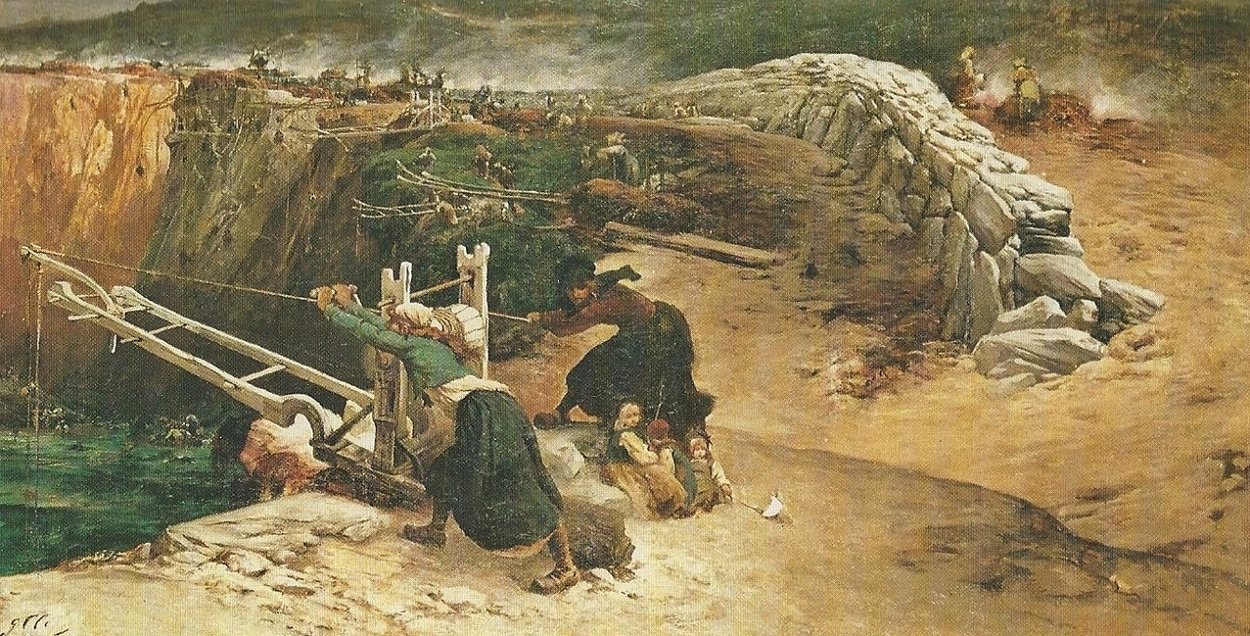 Les Brûleuses De Varech À La Pointe Du Raz — Georges Jules Victor Clairin