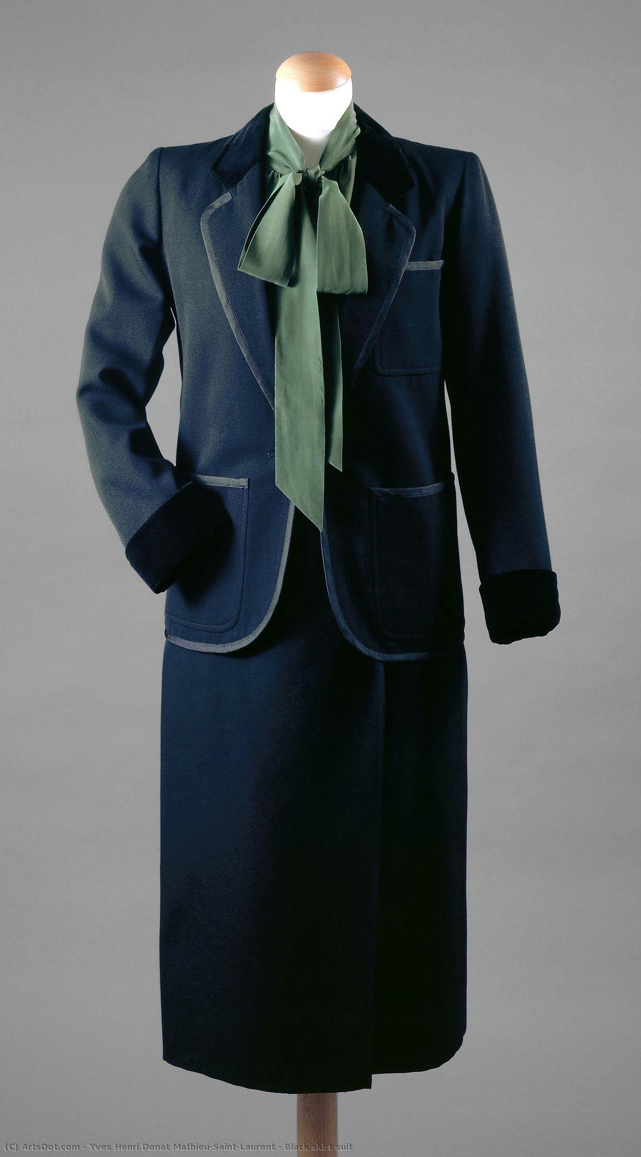 Black Skirt Suit — Yves Saint Laurent
