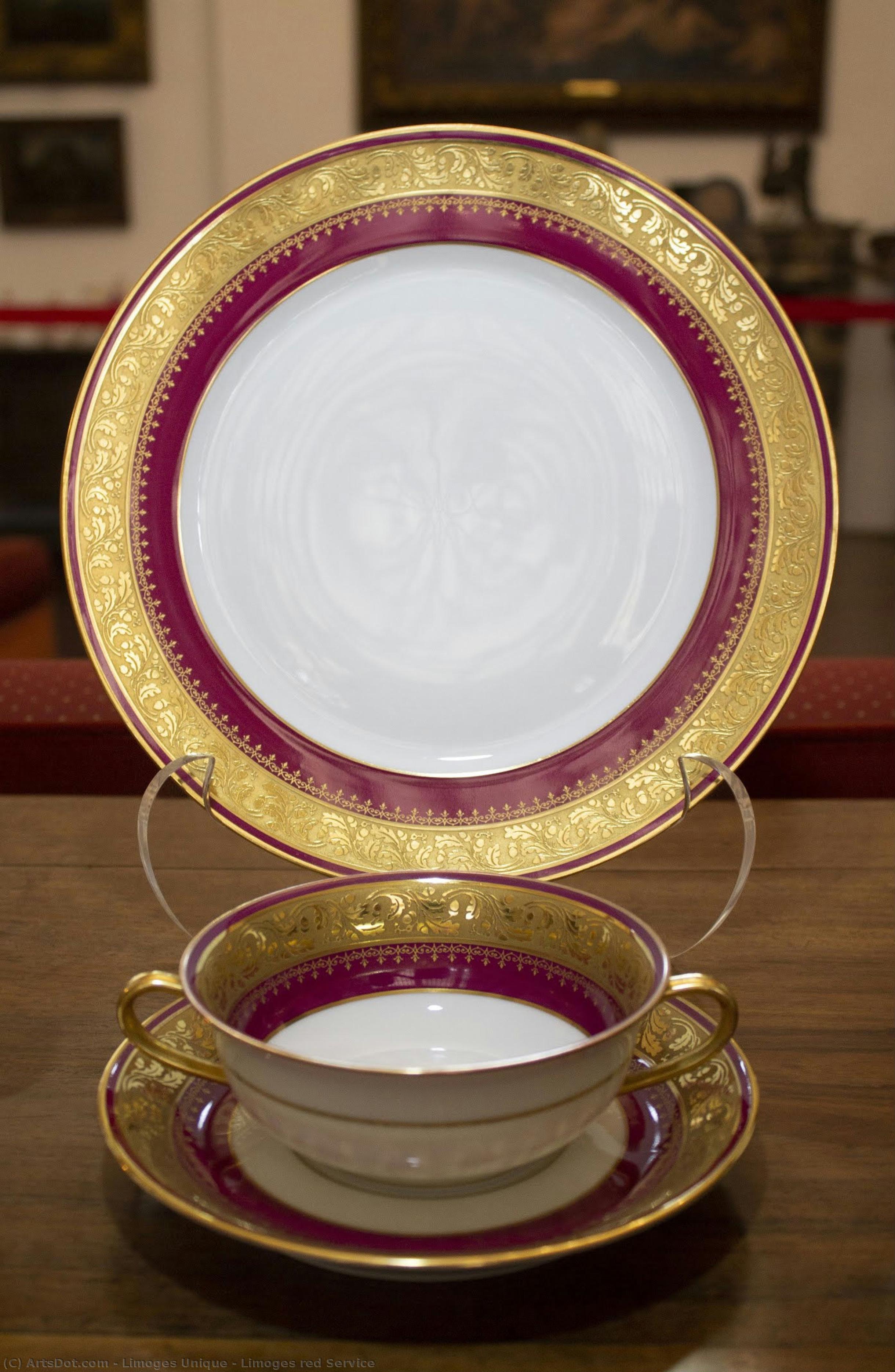 Limoges Red Service — Limoges Unique