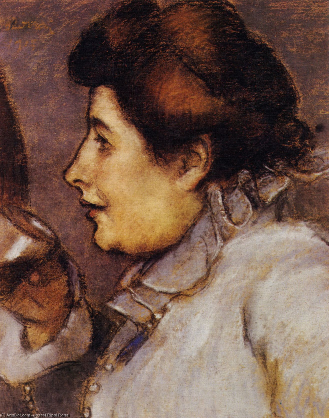 Woman With A Glass — József Rippl-rónai
