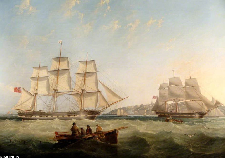 Shipping Off Ryde — John Wilson Carmichael