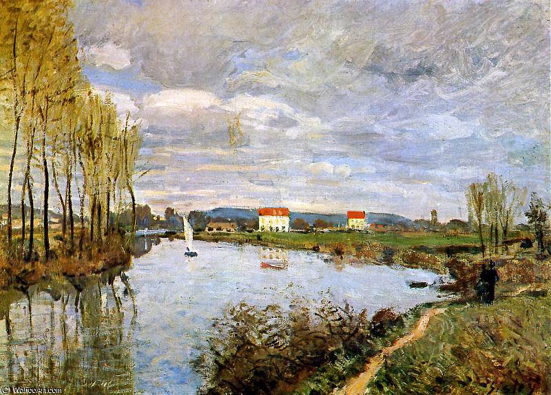 The Seine At Argenteuil Sun — Alfred Sisley