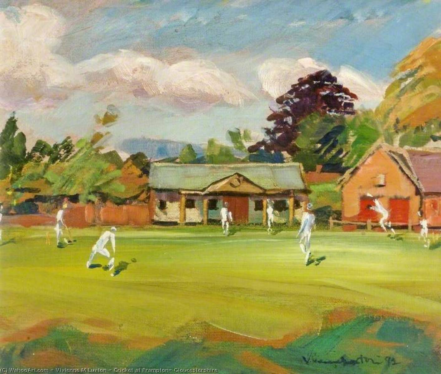 Cricket At Frampton, Gloucestershire — Vivienne M Luxton