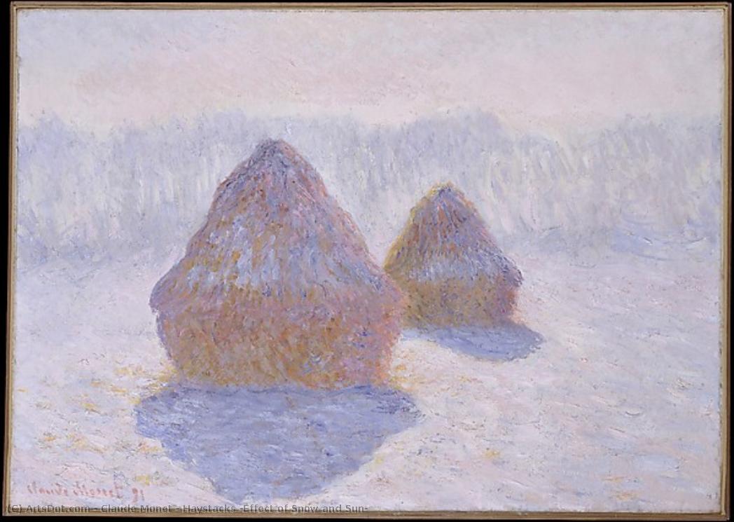 Haystacks (effect Of Snow And Sun) — Claude Monet
