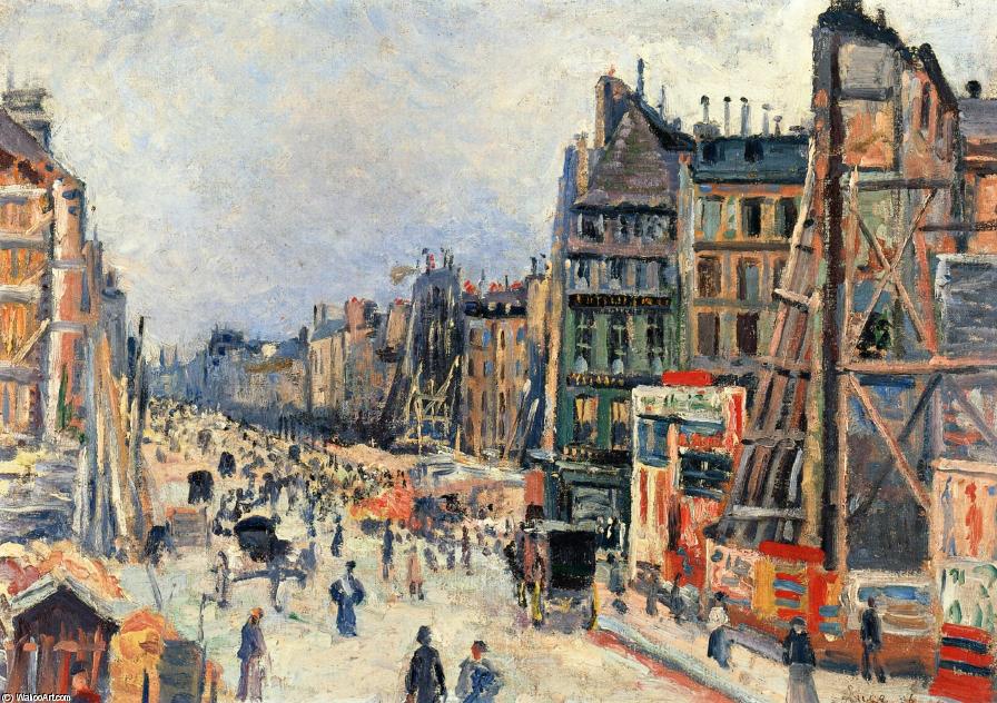 The Opening Of The Rue Reaumur — Maximilien Luce