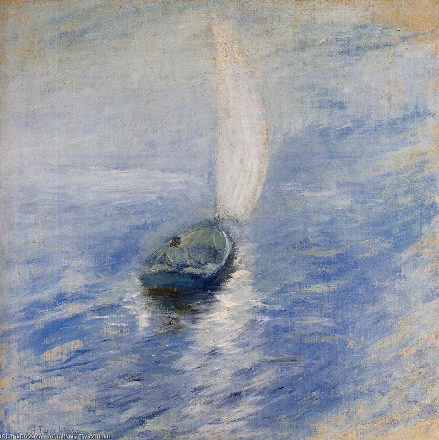 Naufragio En La Niebla — John Henry Twachtman