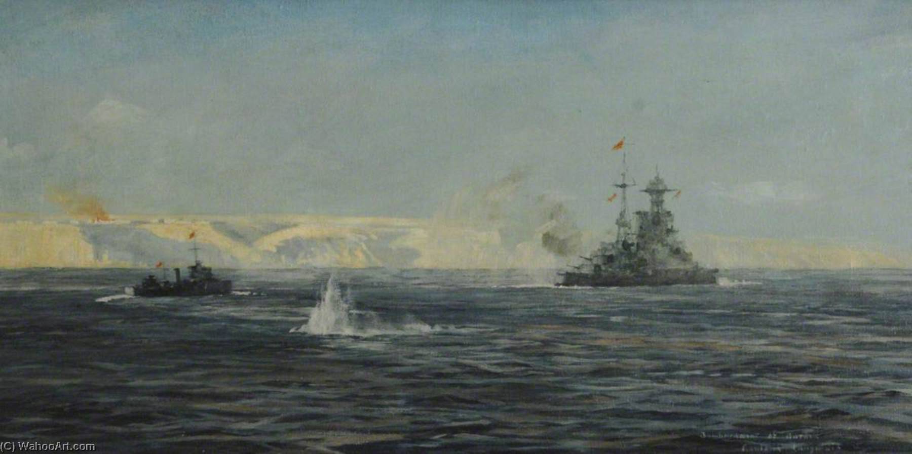 Bombardment Of Bardia By Hms 'barham' — Rowland Langmaid