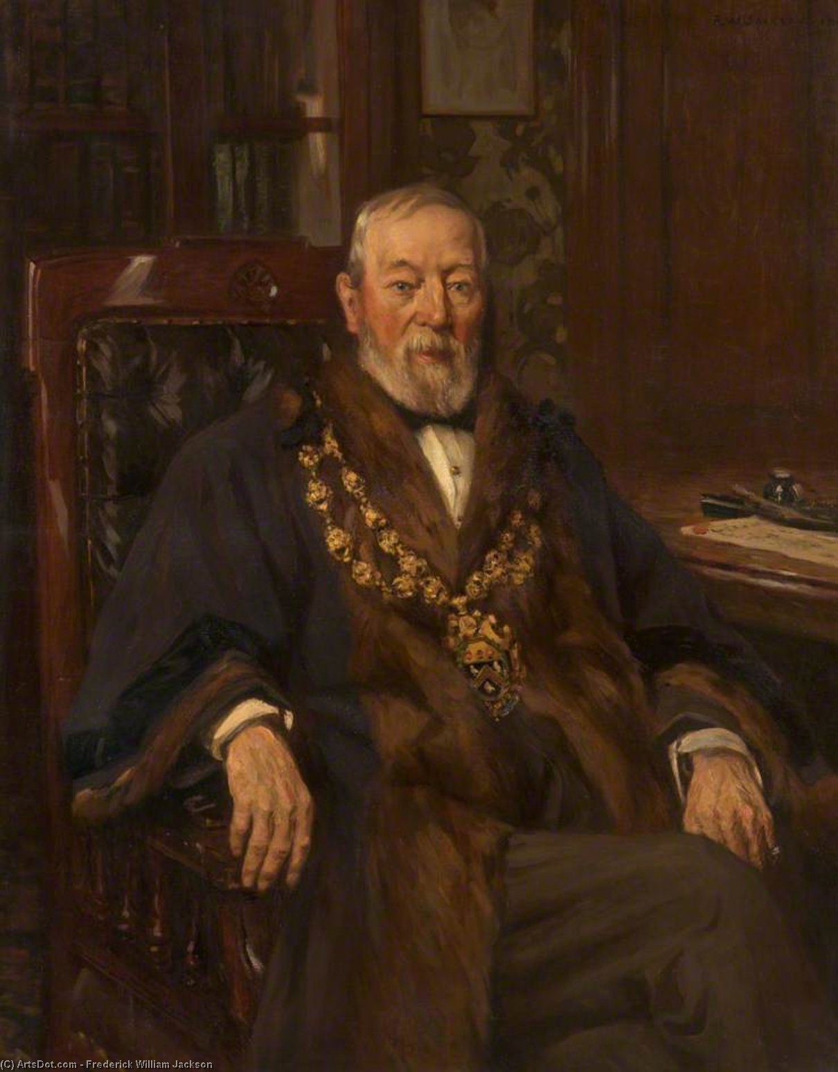 Abraham Crompton, Mayor Of Oldham — Фредерик Уильям Джексон