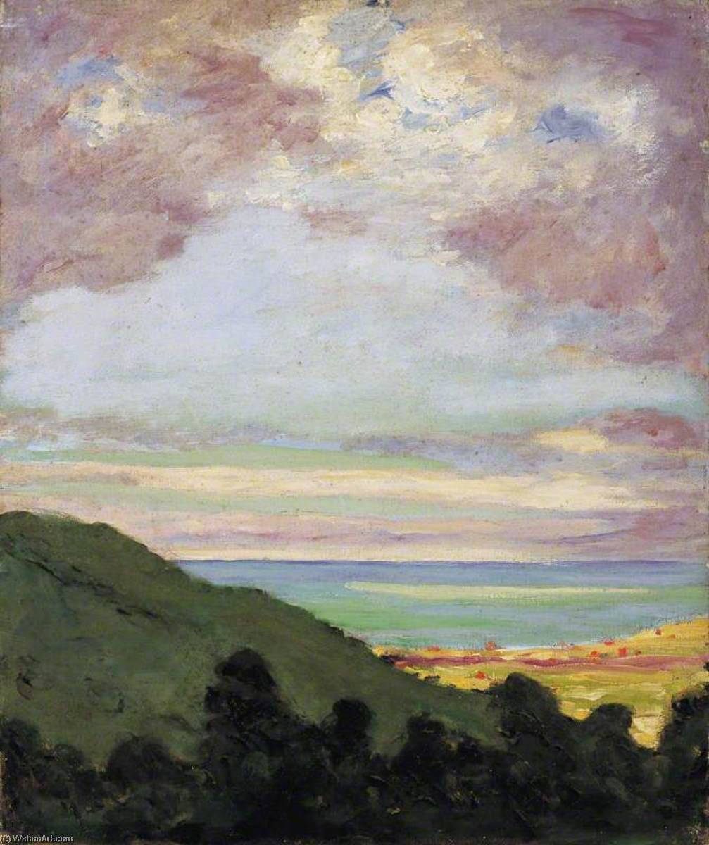 South West View Of The Sea From A Cliff Top At Port Lympne — Winston Spencer Churchill