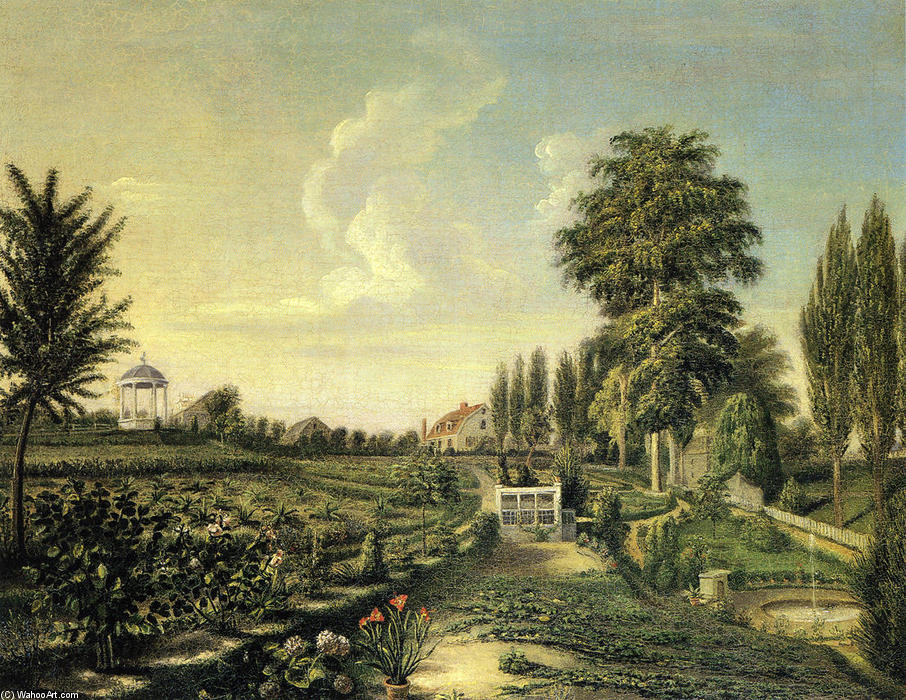 View Of The Garden At Belfield — Charles Willson Peale