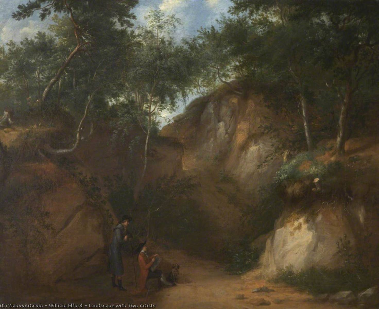 Landscape With Two Artists — William Elford