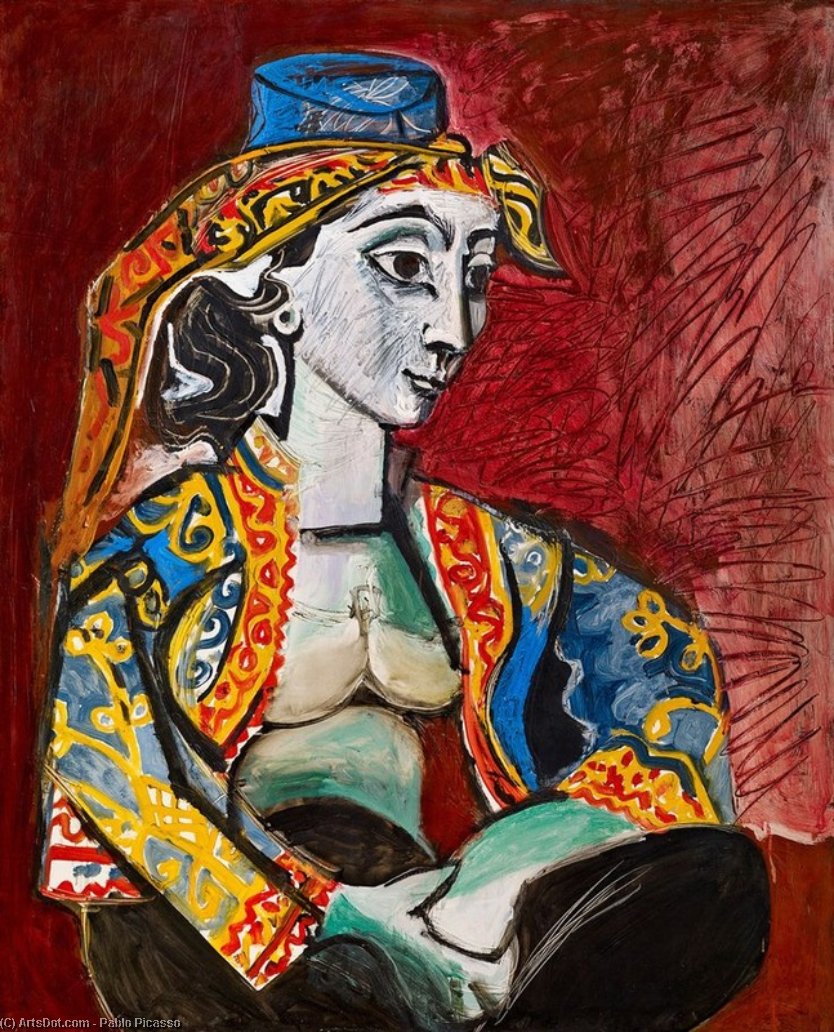Jacqueline In Turkish Dress 1 — Pablo Picasso