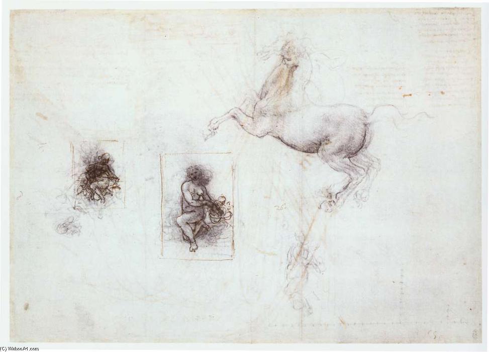 Studies Of Leda And A Horse — Leonardo Da Vinci