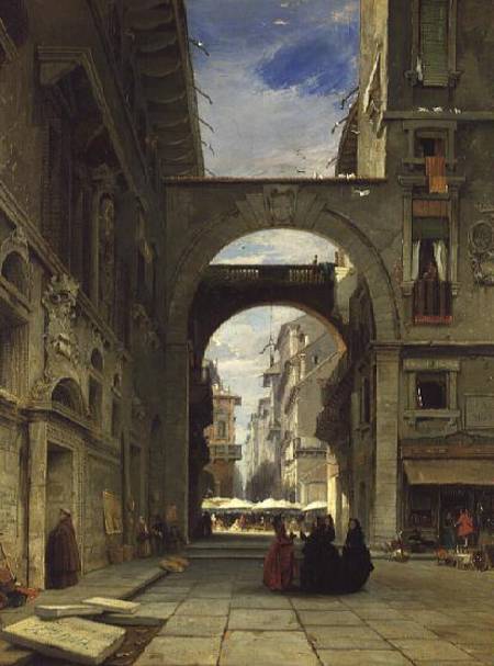 Piazza Dei Signori In Verona With The Market Place — James Holland