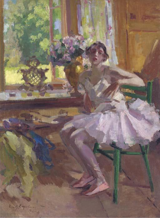 A Ballerina At Her Toilette — Konstantin Alexeievitch Korovin