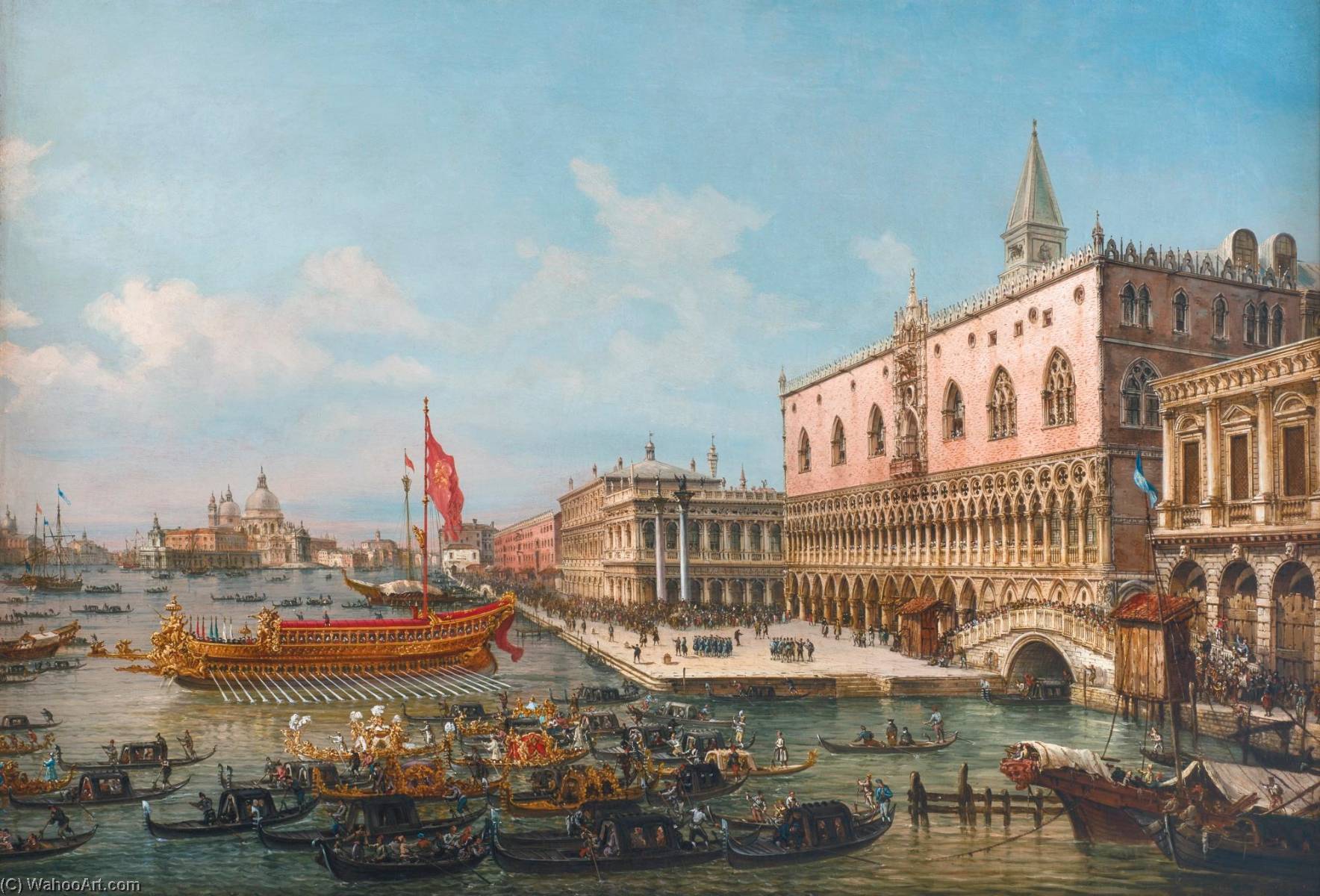 The Departure Of The Bucintoro From San Marco To San Nicoló Del Lido — Francesco Zanin
