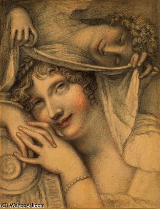 Portrait Of Mrs Udy Or 'beauty Embraced By Sleep — Richard Cosway