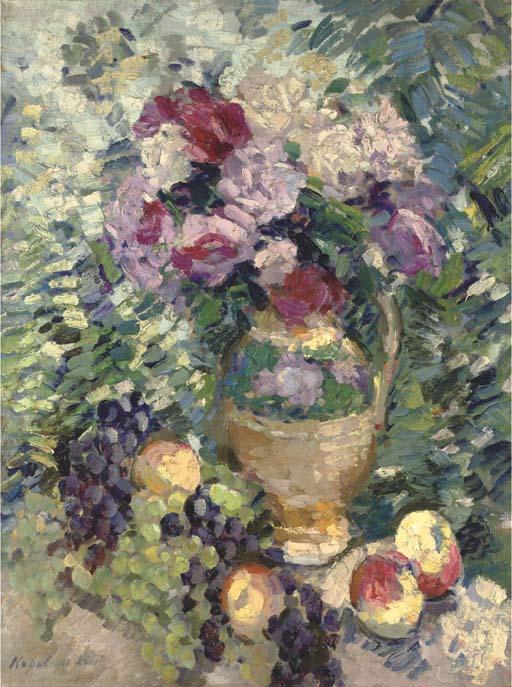 A Basket Of Flowers — Konstantin Alexeievitch Korovin