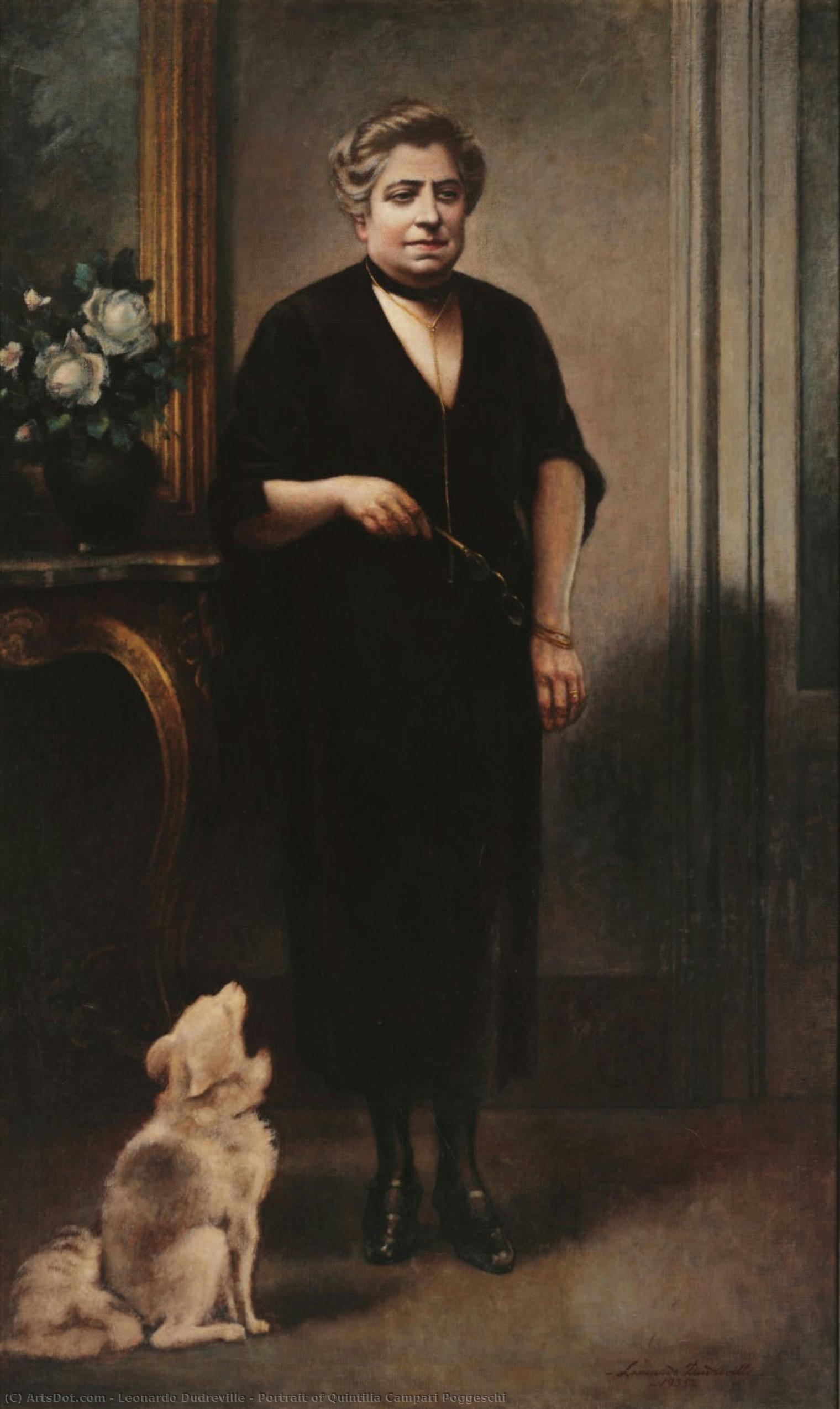 Portrait Of Quintilia Campari Poggeschi — Leonardo Dudreville