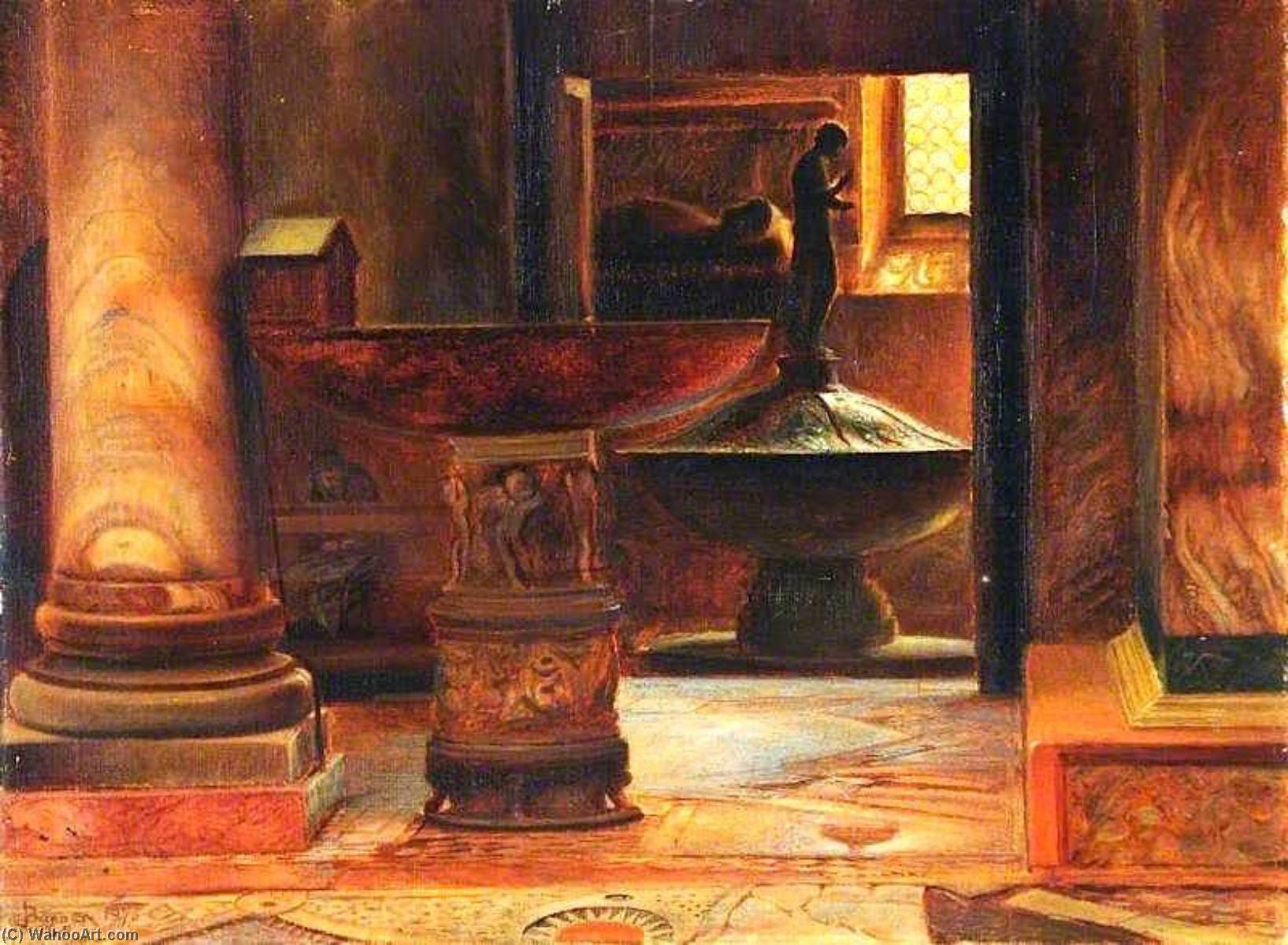 Interior Of San Marco, With The Baptistery, Venice — John Wharlton Bunney