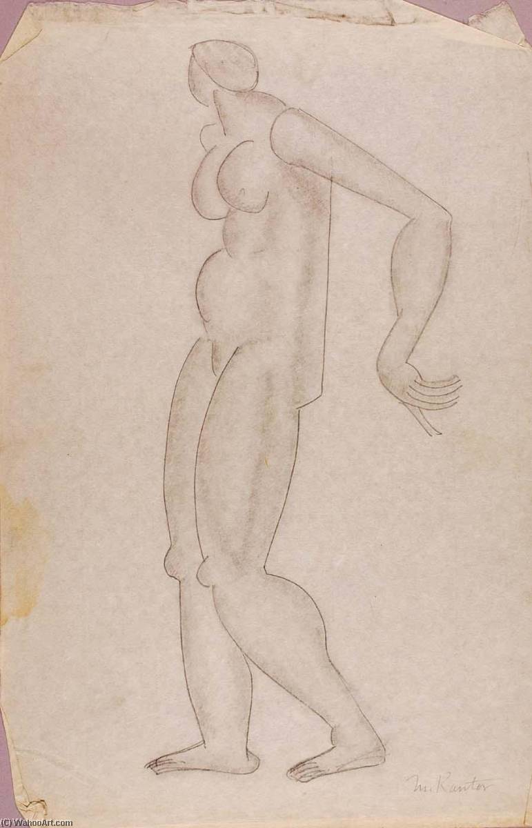 (untitled Standing Female With Straight Back) — Morris Kantor