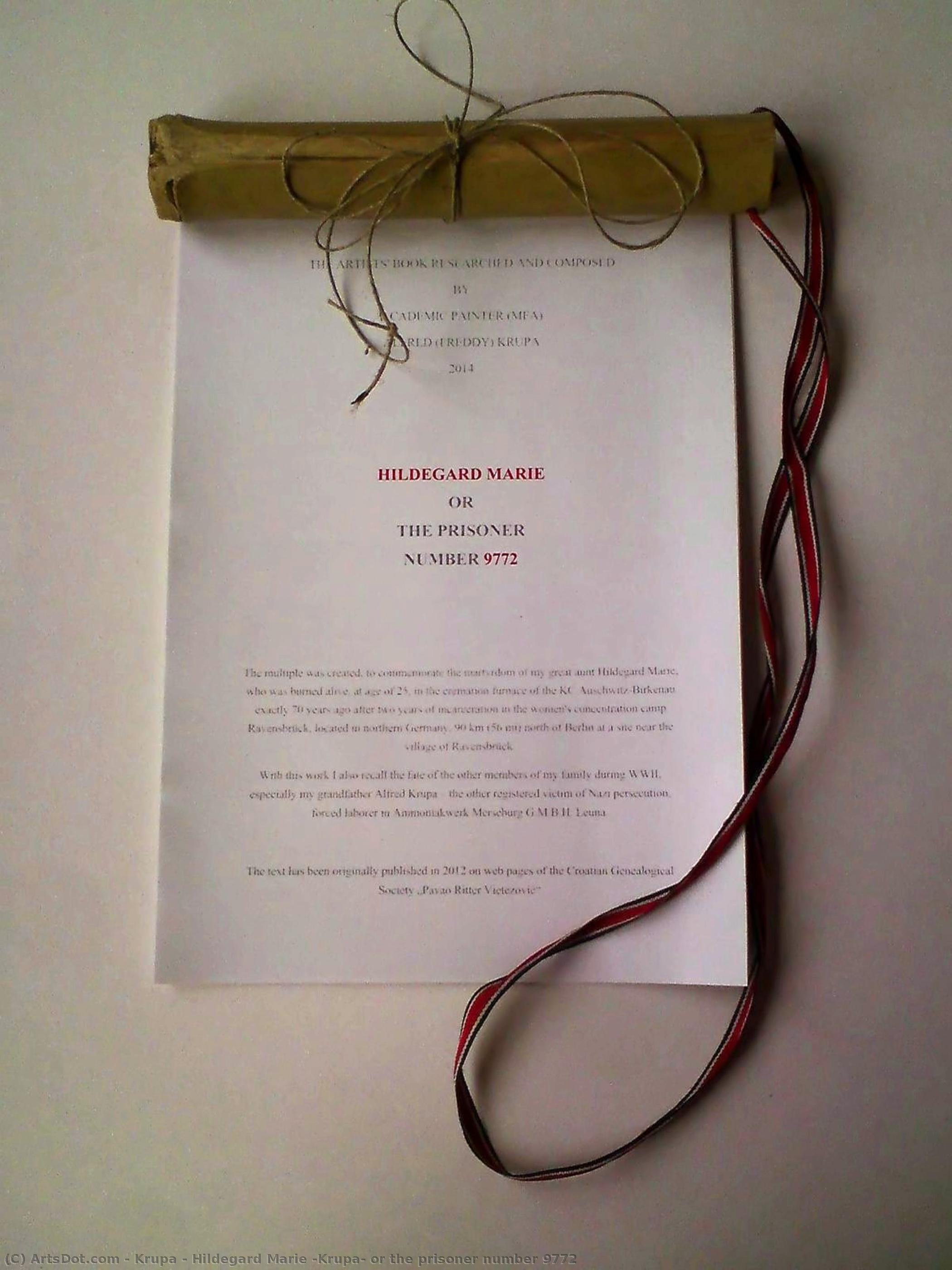 Hildegard Marie (krupa) Or The Prisoner Number 9772 — Алфред Фреди Крупа