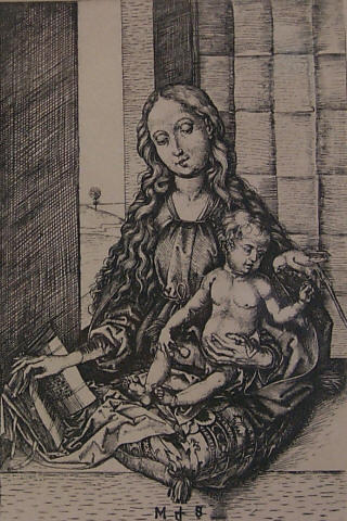 Madonna With The Parrot — Martin Schongauer