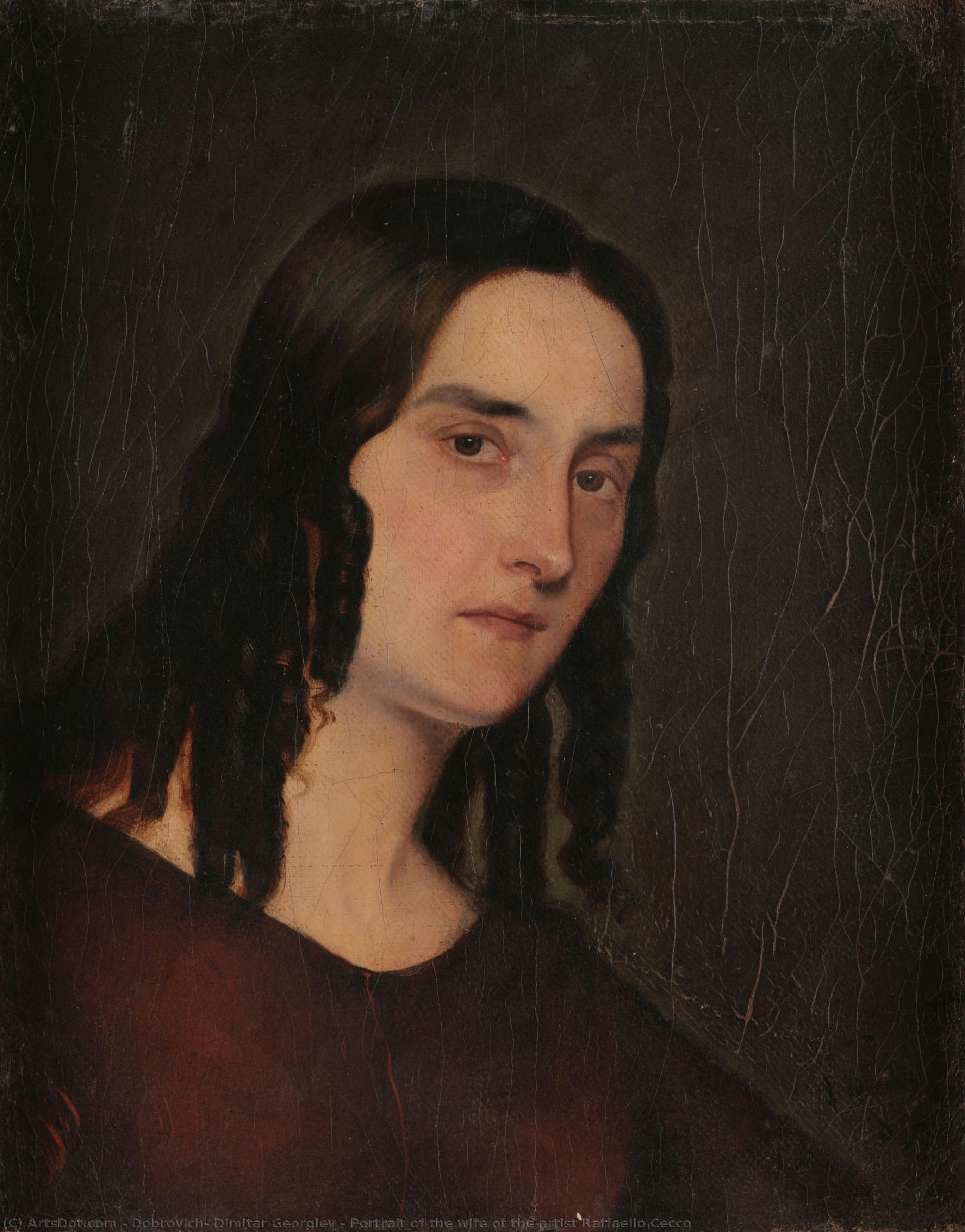 Portrait Of The Wife Of The Artist Raffaello Cecco — Dobrovich, Dimitar Georgiev