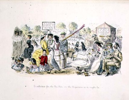A Substitute For The Seaside Is The Serpentine — John Leech