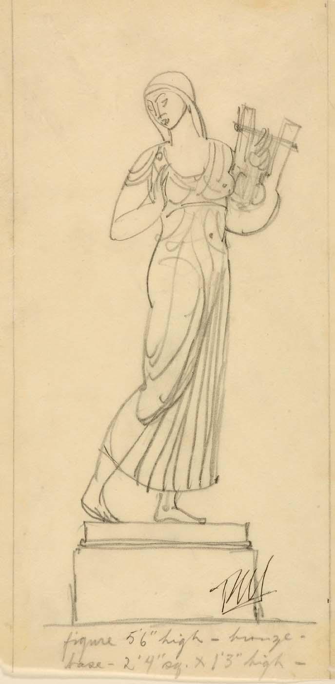 Figure With Lyre — Paul Manship