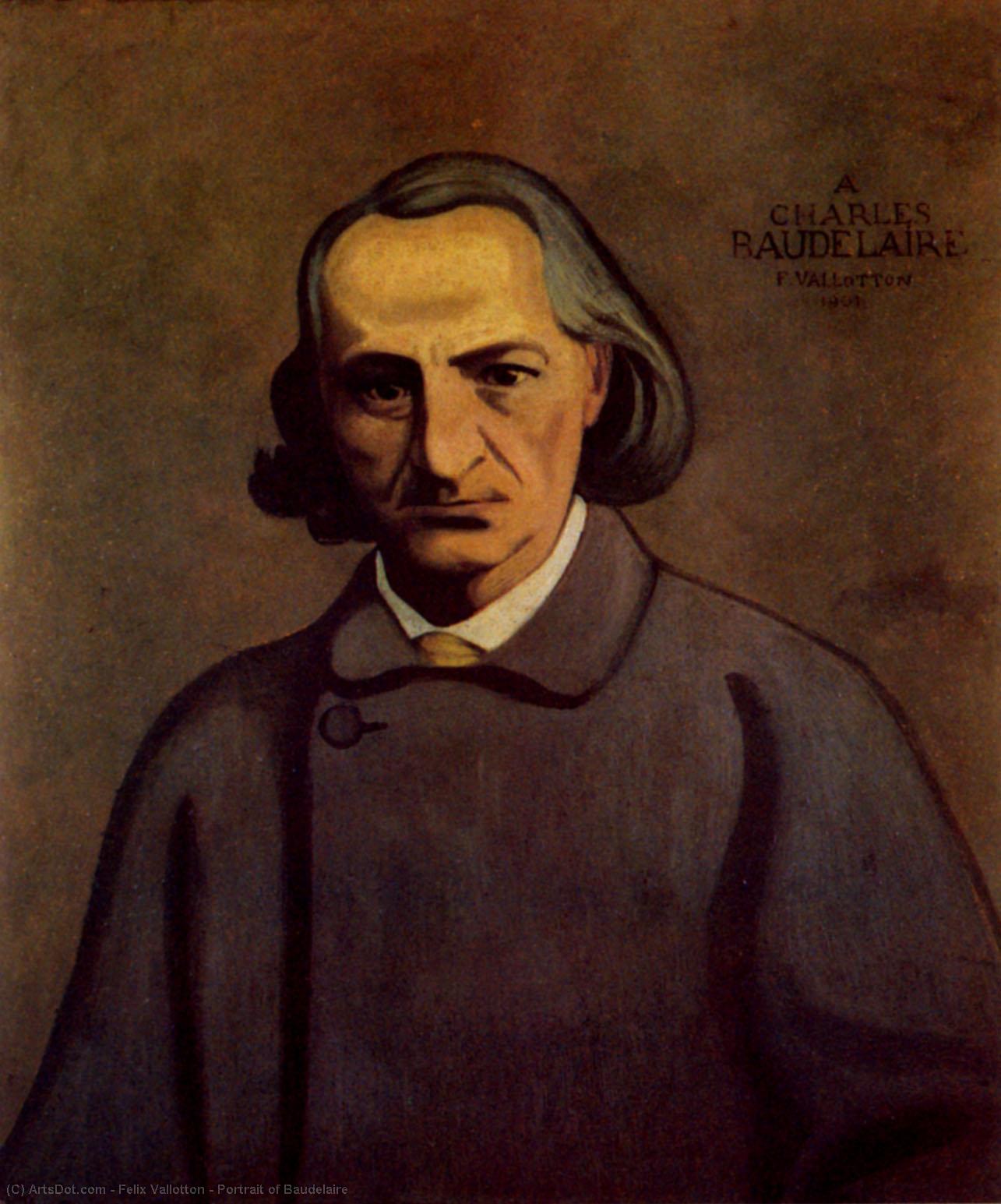 Portrait Of Baudelaire — Félix Vallotton