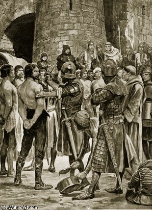 Stephen's Soldiers Are Rubbed With Honey — Richard Caton Woodville