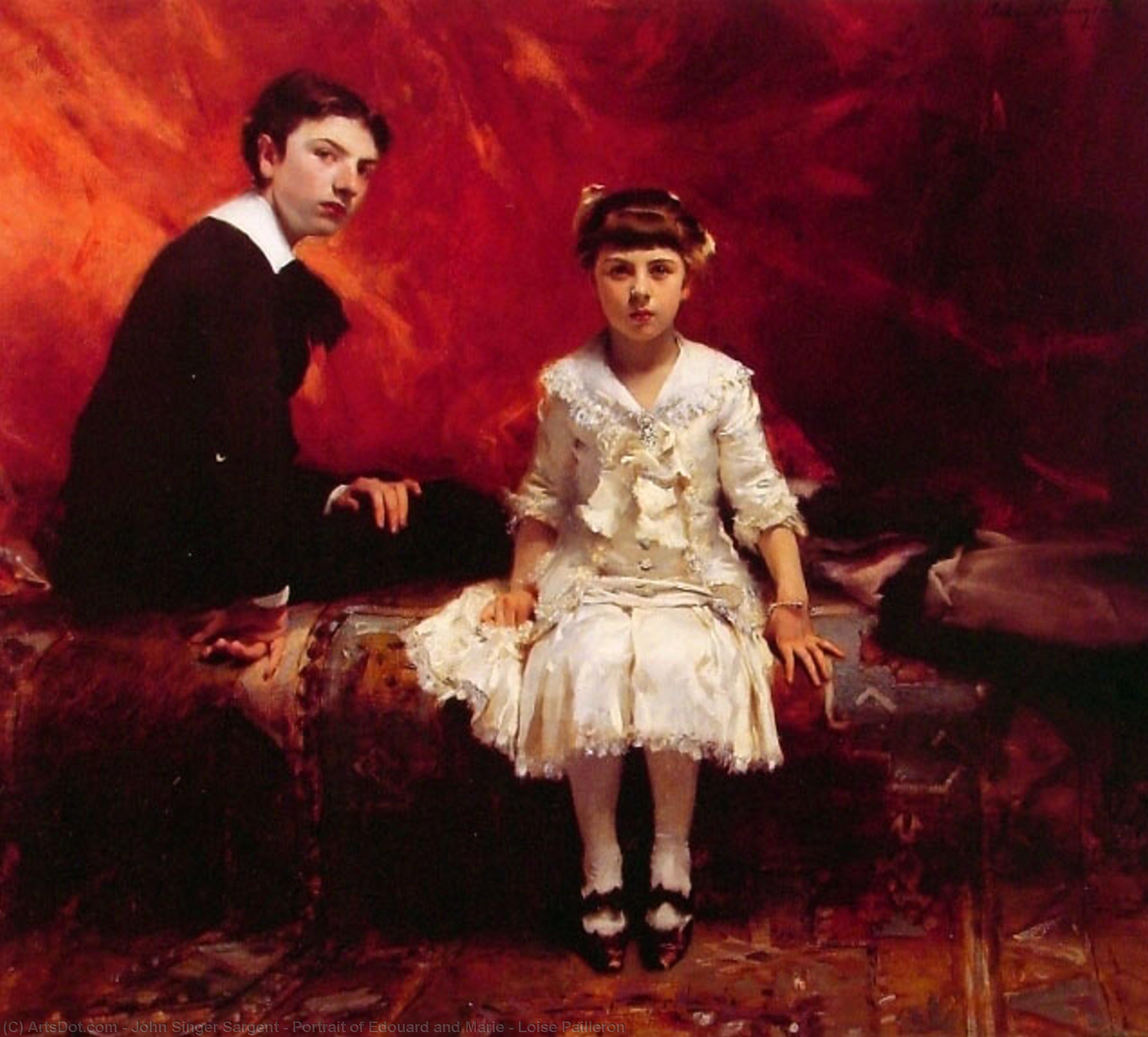 Portrait Of Edouard And Marie - Loise Pailleron — John Singer Sargent