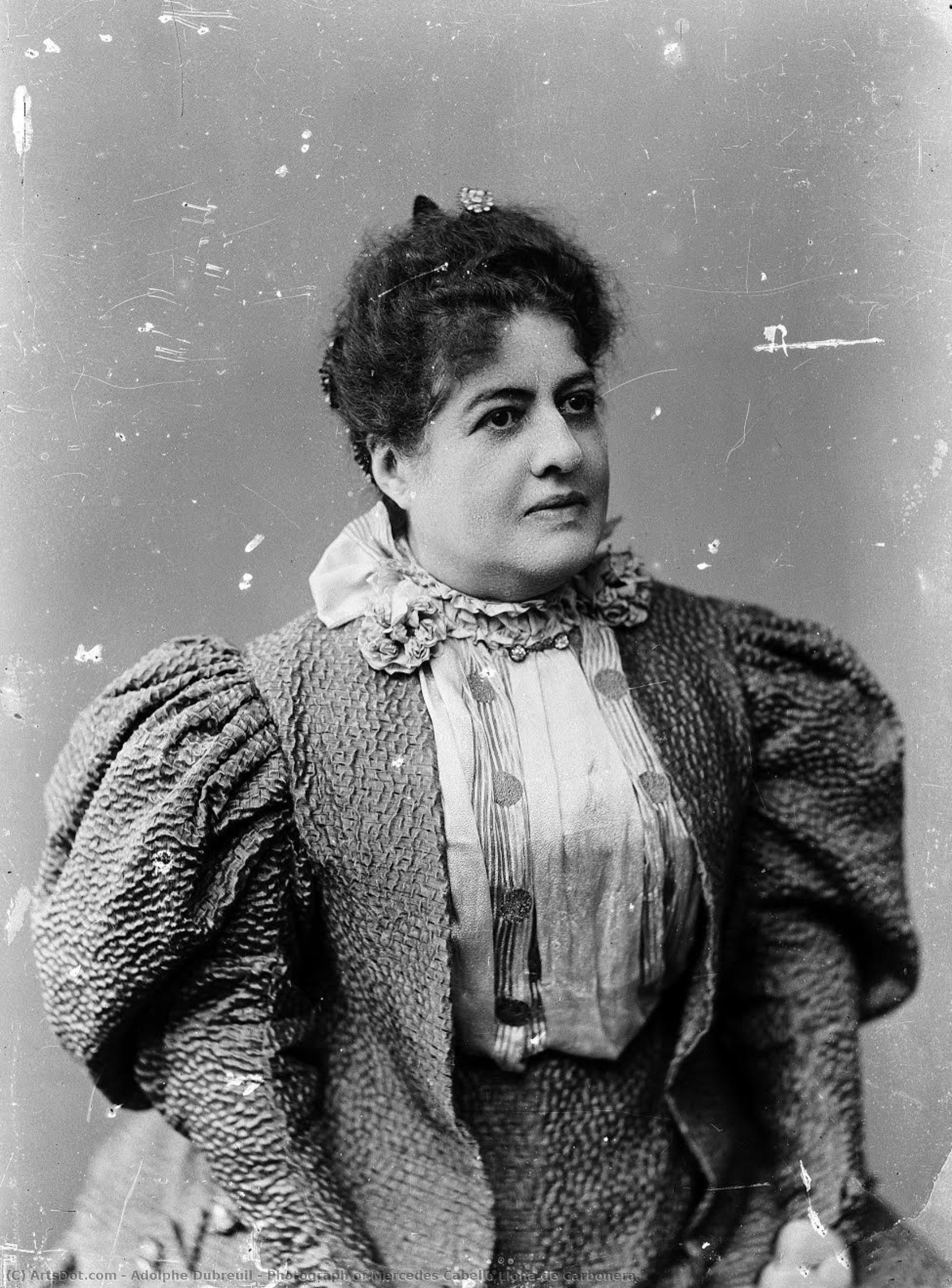 Photograph Of Mercedes Cabello Llona De Carbonera. — Adolphe Dubreuil