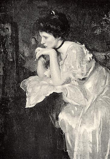 Reverie (katharine Finn), (painting) — Edmund Charles Tarbell