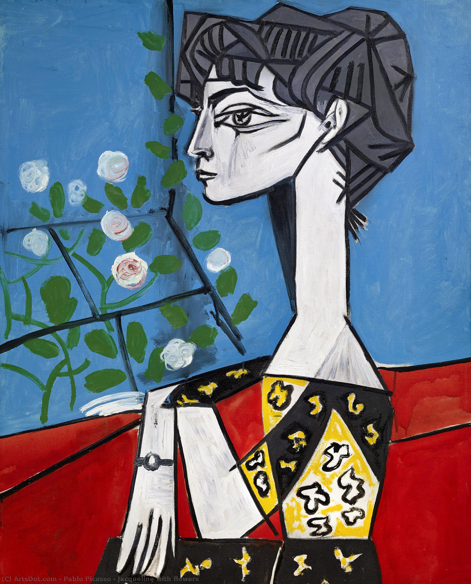 Jacqueline With Flowers — Пабло Пикассо