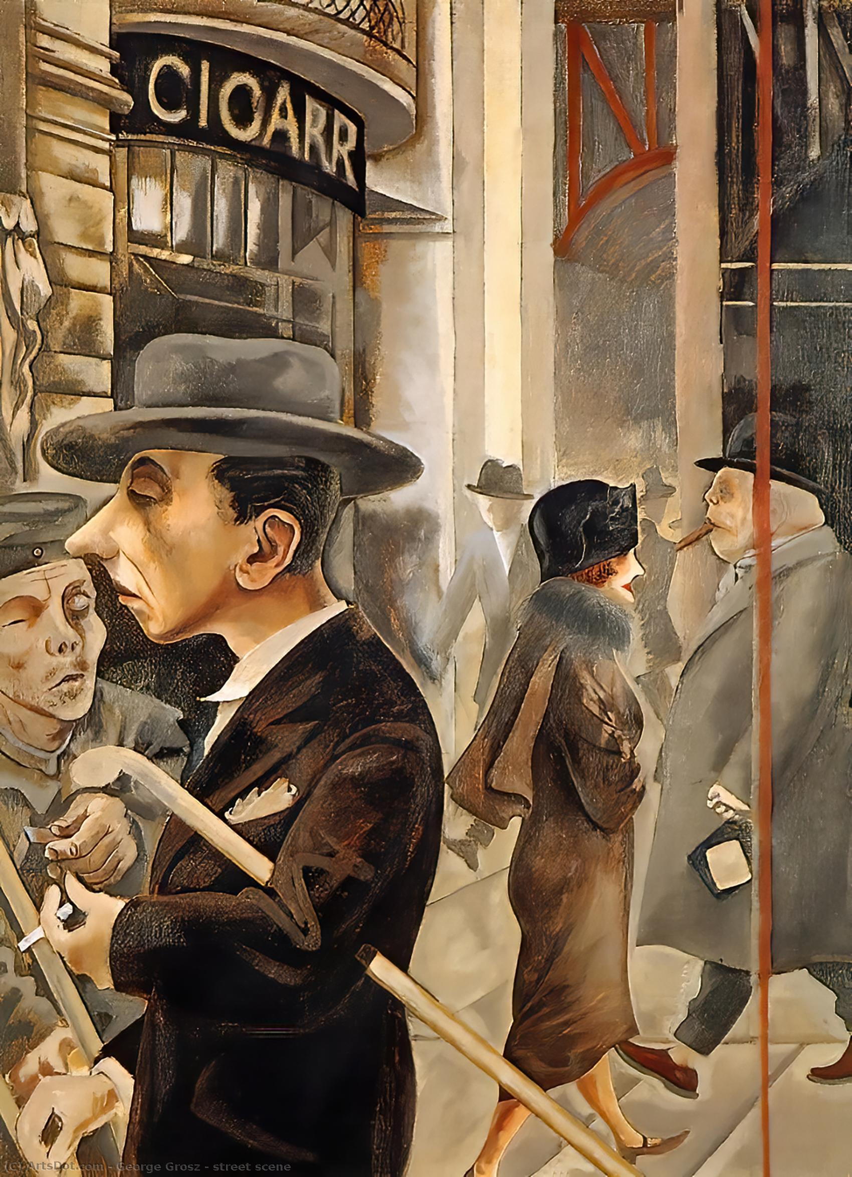 Street Scene — George Grosz