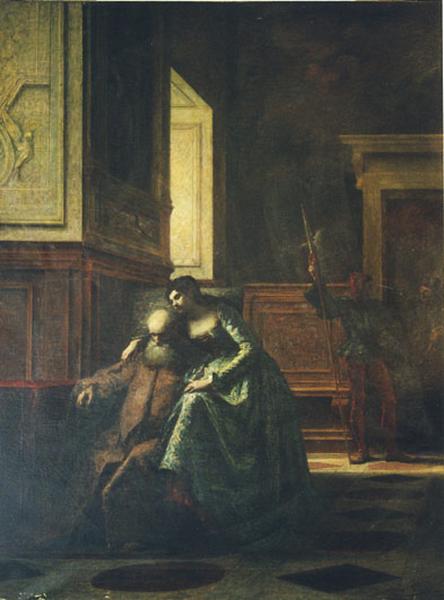 Le Doge Foscari Consolé Par Sa Fille — Léonce Cordier