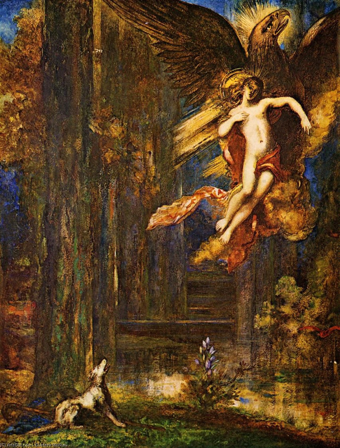 The Raising Of Ganamede — Gustave Moreau