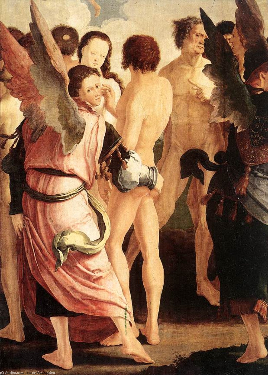 The Last Judgment (detail) — Lucas Van Leyden