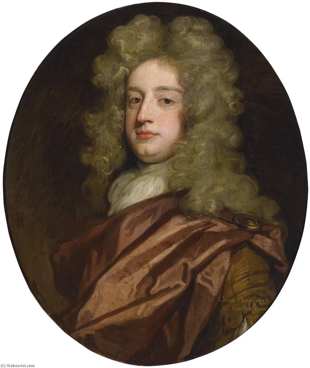 Portrait Of The Leopold, Count Of Auersperg (1662 1705) — Bt Sir Godfrey Kneller