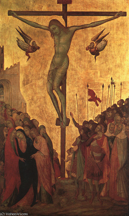 Ugolino The Crucifixion, Mid 1300s, Tempera On Wo — Ambrogio Lorenzetti