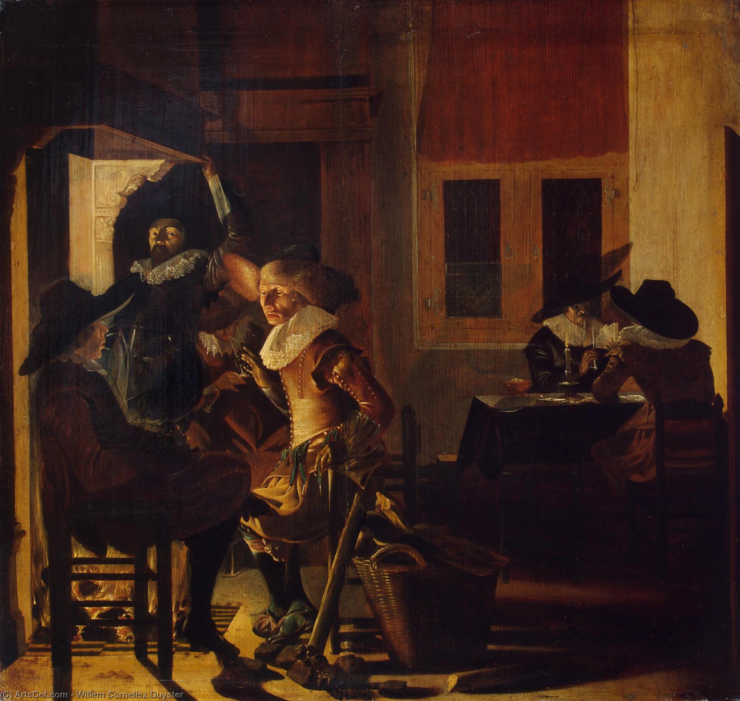 Soldiers Beside A Fireplace_2 — Willem Cornelisz Duyster