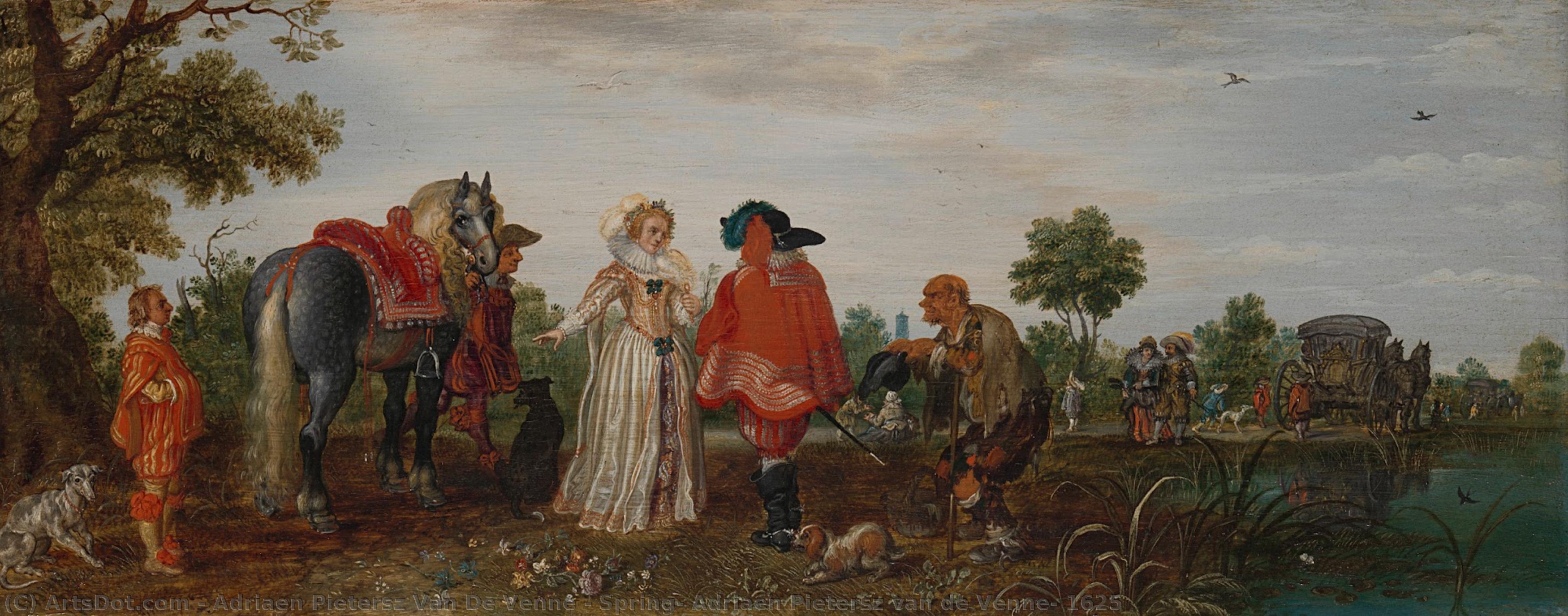 Spring, Adriaen Pietersz Van De Venne, 1625 — Adriaen Pietersz Van De Venne