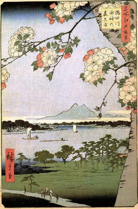 Suijin Shrine And Massaki On The Sumida River — Ando Hiroshige