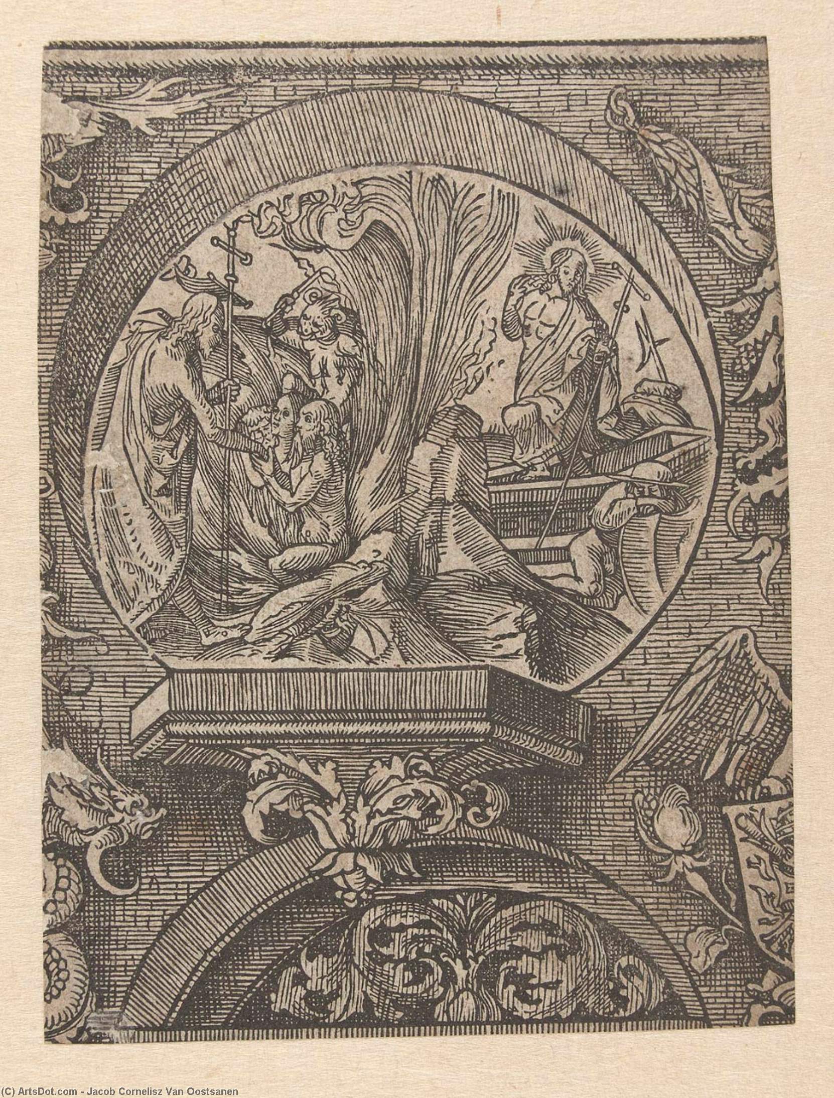 The Descent Into Hell And The Resurrection Of Christusr — Jacob Cornelisz Van Oostsanen